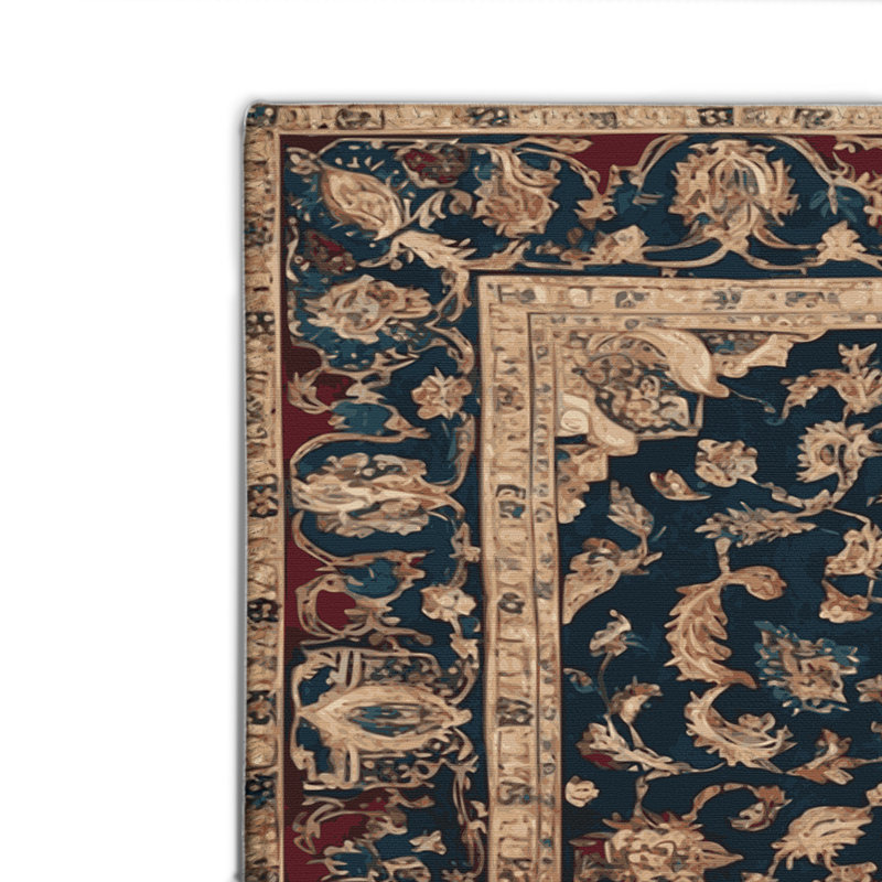 Tapis d'intérieur et d'extérieur mauve Persian, Rectangulaire 2 pi x 3 pi