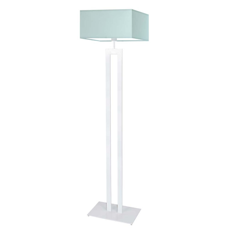 Arsh 161cm Traditional Floor Lamp, Mint, White