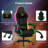 LED Gaming Chair with Footrest-1596457812