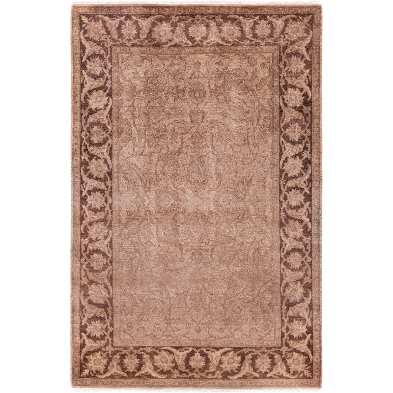 Overdyed One-of-a-Kind 4' 0" X 6' 1" Hand Knotted Area Rug