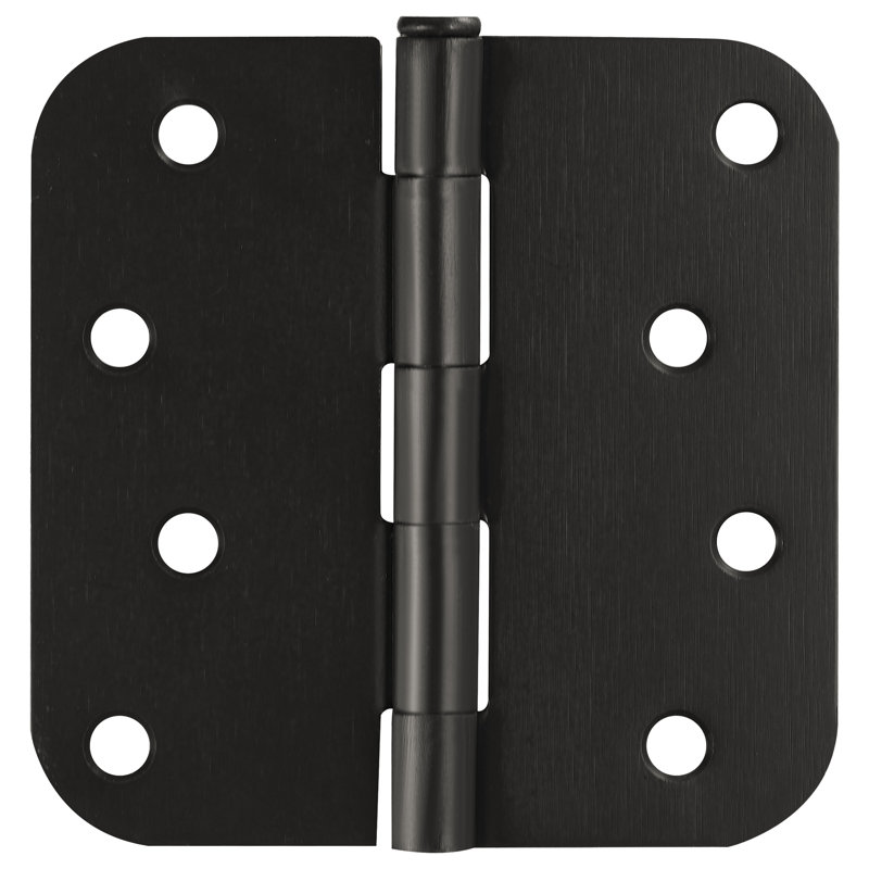 Charnière de porte - 4 po, rayon 5/8 po, paquet de 9, Bronze