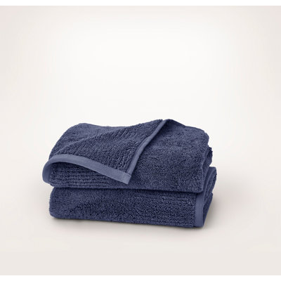 Turkish Ultra Plush Hand Towel Set - Coastal Navy, Multi