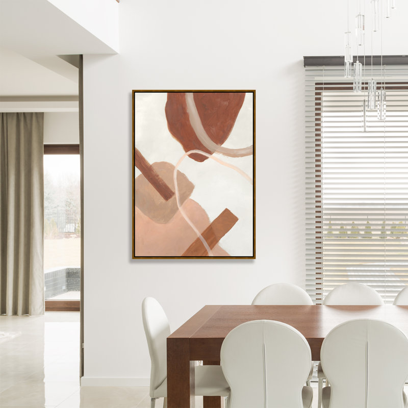 «Desert Vibes II» par Richard Ryder, peinture sur toile à cadre flottant