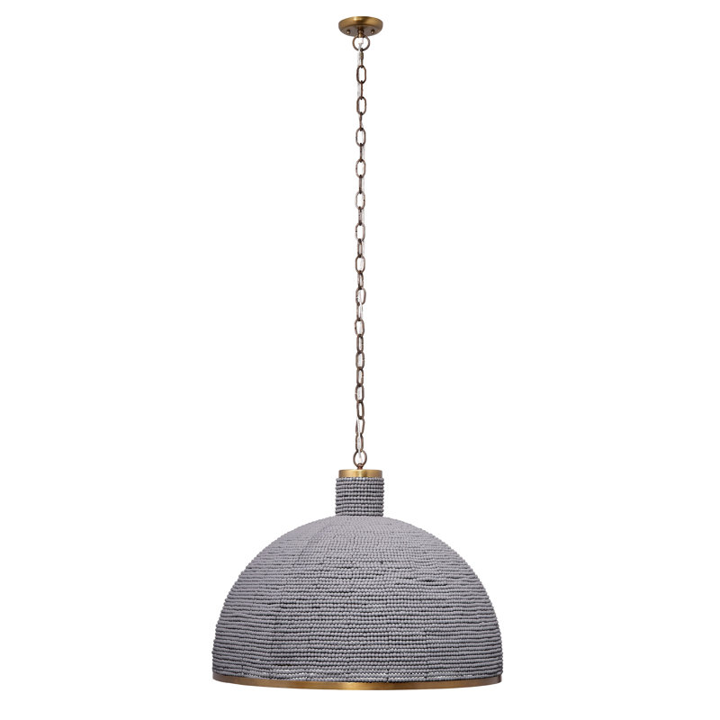 Big Sur 1-Light Beaded Chandelier, Slate Blue