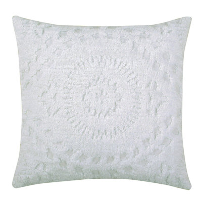 Rio 100% Cotton Tufted Pillow Sham with Medallion Pattern Machine Washable Pillow Cover for All Season