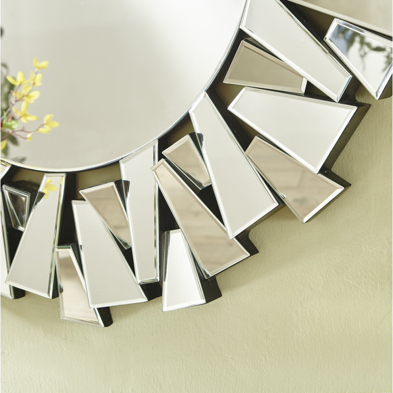 Miroir rond Stillings, H 31,5 po x l po