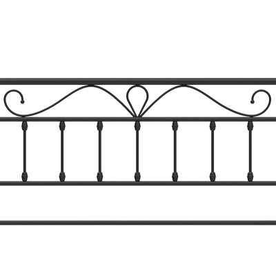 Open-Frame Steel Metal Headboard