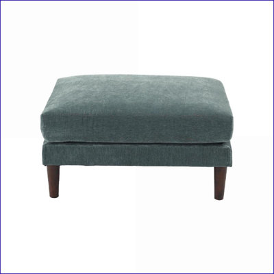 Repose-pieds en tissu rose moelleux avec coussin doux | Meubles de salon | Bois
