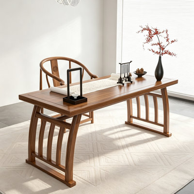 New Chinese-Style Solid Wood Home Office Desk
