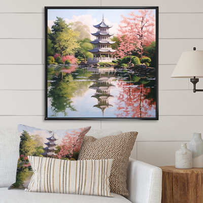 «Asian Art Serene Pagoda V», reproduction sur toile