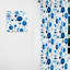 Minimaliste géométrique cercles bleu cobalt - Rideau abstrait - Velours obscurcissant - 1 panneau-107597207