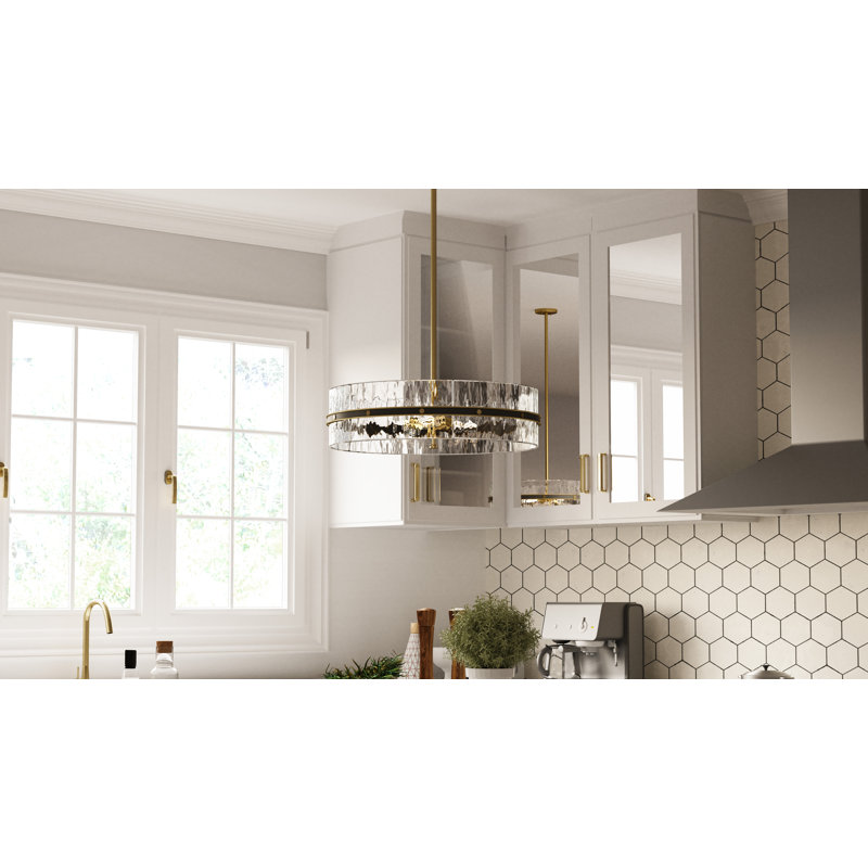 Luminaire suspendu noir mat 6 lumières Albers