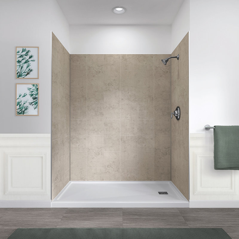 60'' W 32'' D 78'' H Composite Wall, Shale