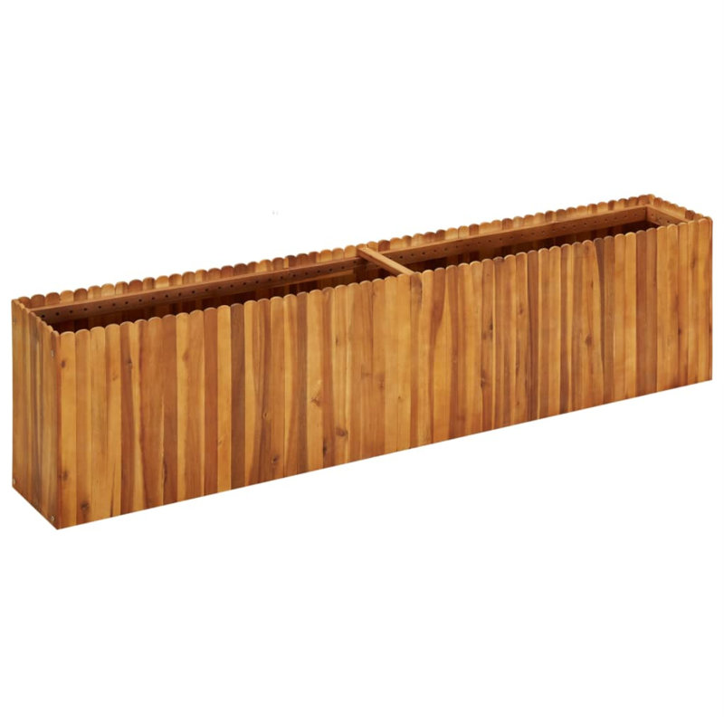 Lit de jardin surélevé en bois d'acacia massif Cribb