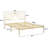 Stainless Steel Slat Headboard Design Bed