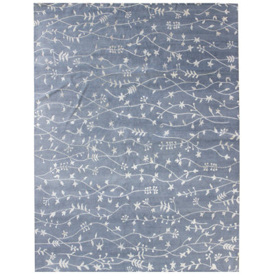 Sweetbriar Floral Area Rug in Slate