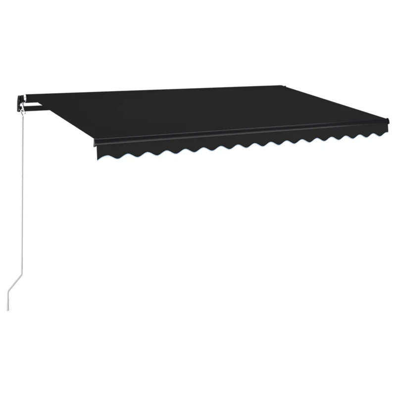 VidaXL 400cm W Retractable, Anthracite