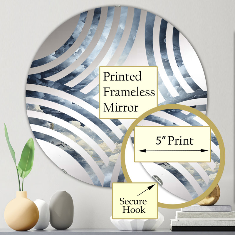 Miroir mural rond, 23,6 po x 23,6 po