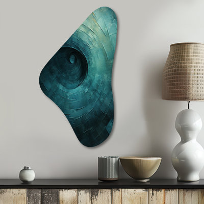 Coltson - Asymmetrical Abstract Spirals Metal Wall Art, Unique Shape Metal Wall Sculpture Print