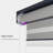 Purple Leaf Louvered Pergola Accessories Pull Down Roller Shade Privacy Shade Sun Side Shade, Gray Frame, Pergola Not Included-101302772