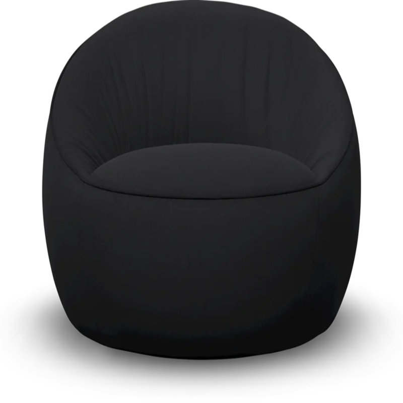 Hana Swivel Barrel Chair, Justo Bazalt