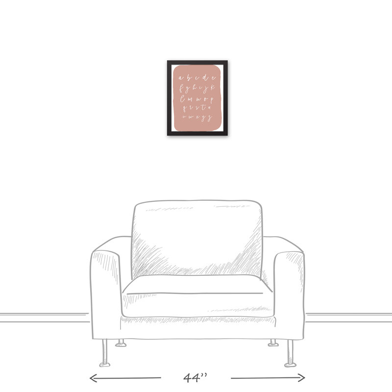 Art encadré ABC Blob, H 15,75 po x l 12,75 po x P 1,75 po