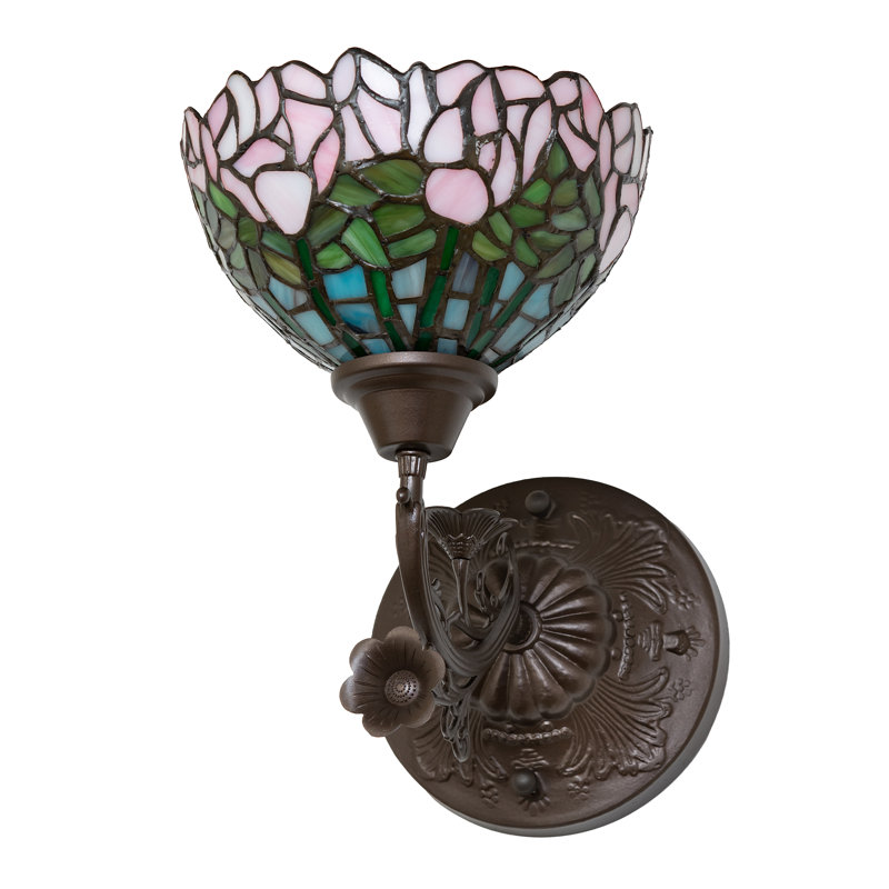 Cabbage Rose 1 - Light Armed Sconce