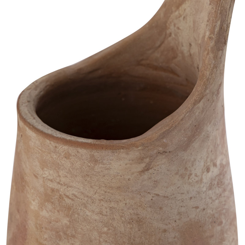 Terracotta Vase Dia 7.5" X 8.5" H