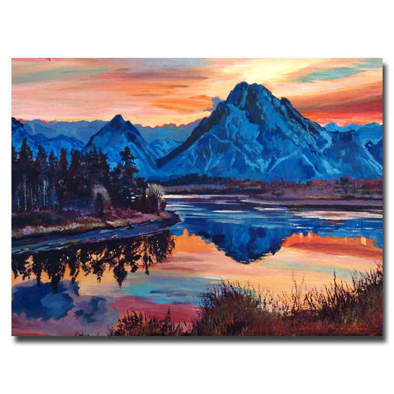 « mountain serenade » par david lloyd’s glover, reproduction d’art sur toile, H 24 po x l 32 po x P 2 po