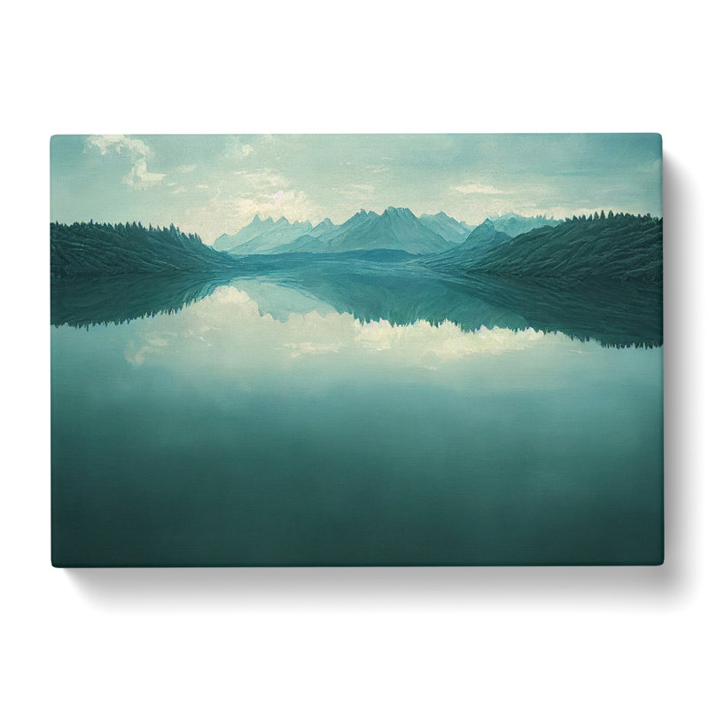 Mountain Lake Reflection Vol.4 - Wrapped Canvas, 50cm H x 76cm W x 3cm D