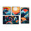 Mid Century Perspectives I - 4 impressions sur toile modernes