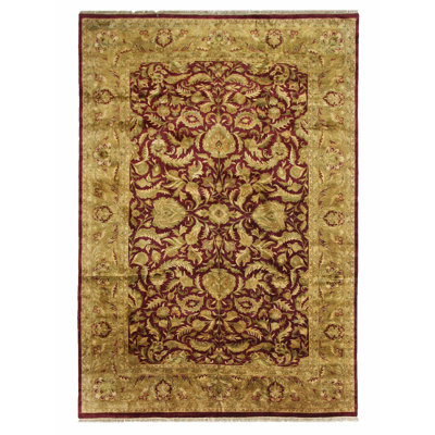 Estate Hand Knotted Red /Gold 12x18 Oversize Rug