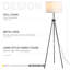 Lampe trépied 60 po West Hewish-1009462628