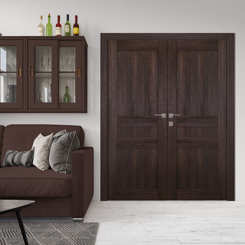 Porte française Avon 07 2R, Chêne, 47,75 po x 79,38 po, Réversible