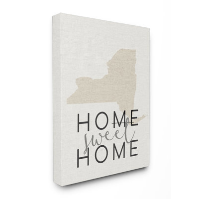 « home doux home new york typography », art textuel