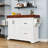 Large Kitchen Island with 2 Drawers, Spice and Towel Racks-1936147214