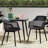 Azalea Outdoor Chair - , Strong Frame, Modern Design, Black Polypropylene, 23In Depth, 21.5In Width, 33In Height, 12.2Lb Weight Azalea, Weather Resistance, 23.46In 21.74In 33.94In
