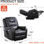 Fauteuil de massage chauffant en cuir véritable-98194843