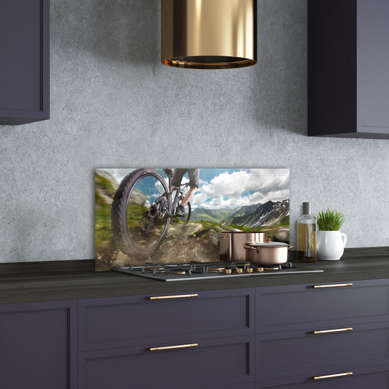 Coraima 50cm W x 100cm L Glass Peel and Stick Panel