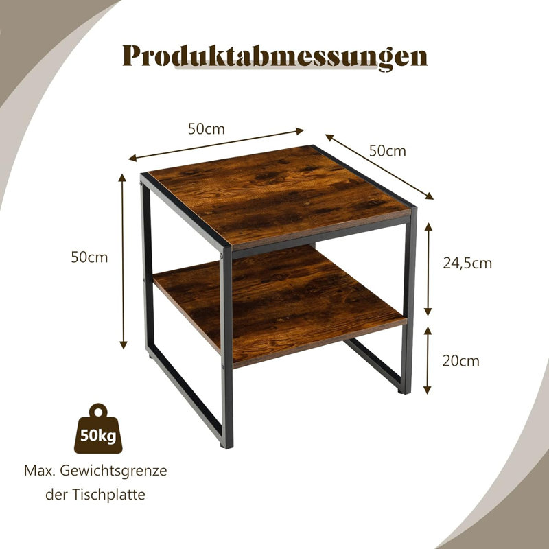 Samarinda Frame Side Table Set