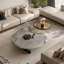 Table basse italienne ronde en marbre