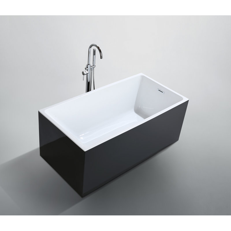 Toulouse 59.1'' x 29.5'' Soaking Acrylic Bathtub