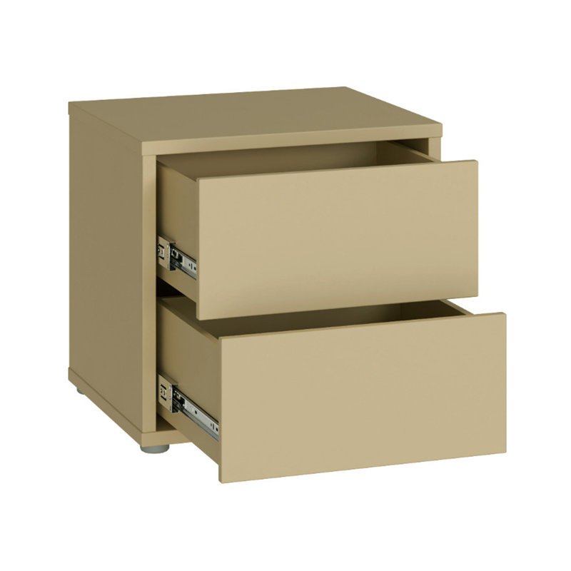 49.8 cm W Bedside Table, Butter Yellow