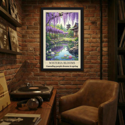 Landscape & Nature Wisteria Blooms Cascading Purple Dreams In Spring