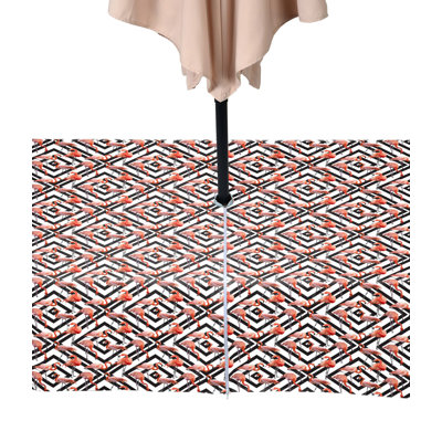 Flamingos in Diamonds Water Repellent Tablecloth