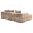 Boneless 2 - Piece Chenille No Frame Compressed Sectional-653035638