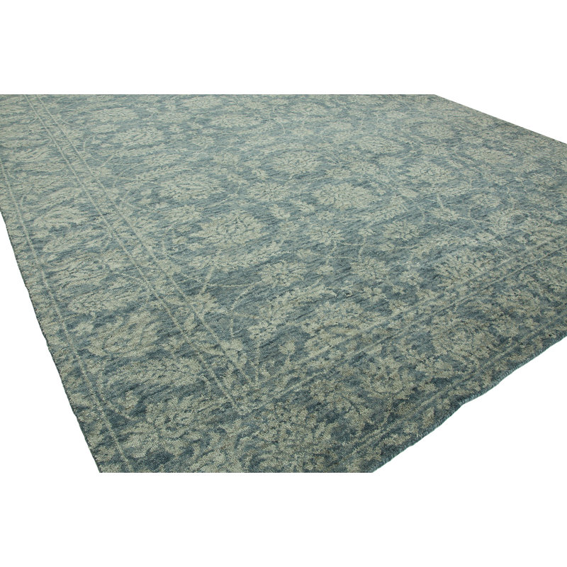 Tapis oriental bleu pierre Ashford, Rectangle 2 pi x 3 pi