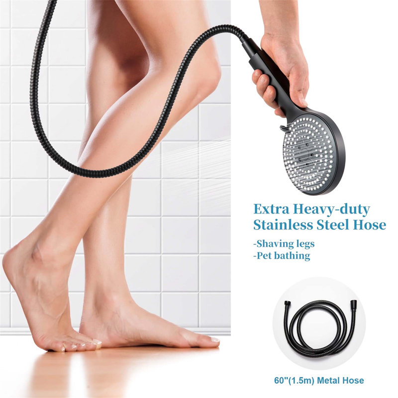 Handheld Shower Head, Matte Black