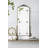 24" X 48.5" Antique Gold Arched Mirror With Metal Frame, Full Length Mirror For Living Room Bathroom Entryway