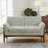 Boucle Flared Arms Loveseat-1219607787